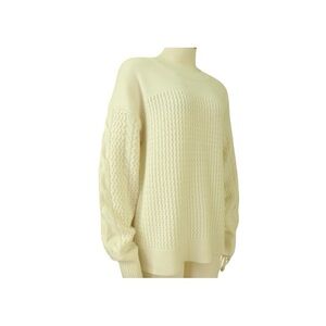 Magaschoni Cream Cashmere crew neck sweater